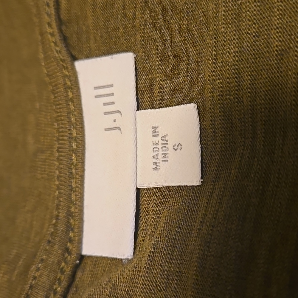 J. Jill Olive Long Sleeve Top Pleated Front - Picture 5 of 6